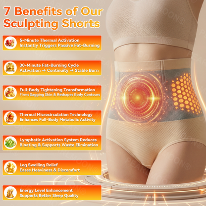 Official Brand Store | PEARLMOON® 2026 Moringa & Berberine 4-in-1 Micro-Particle Sculpting & Fat-Burn Shorts
