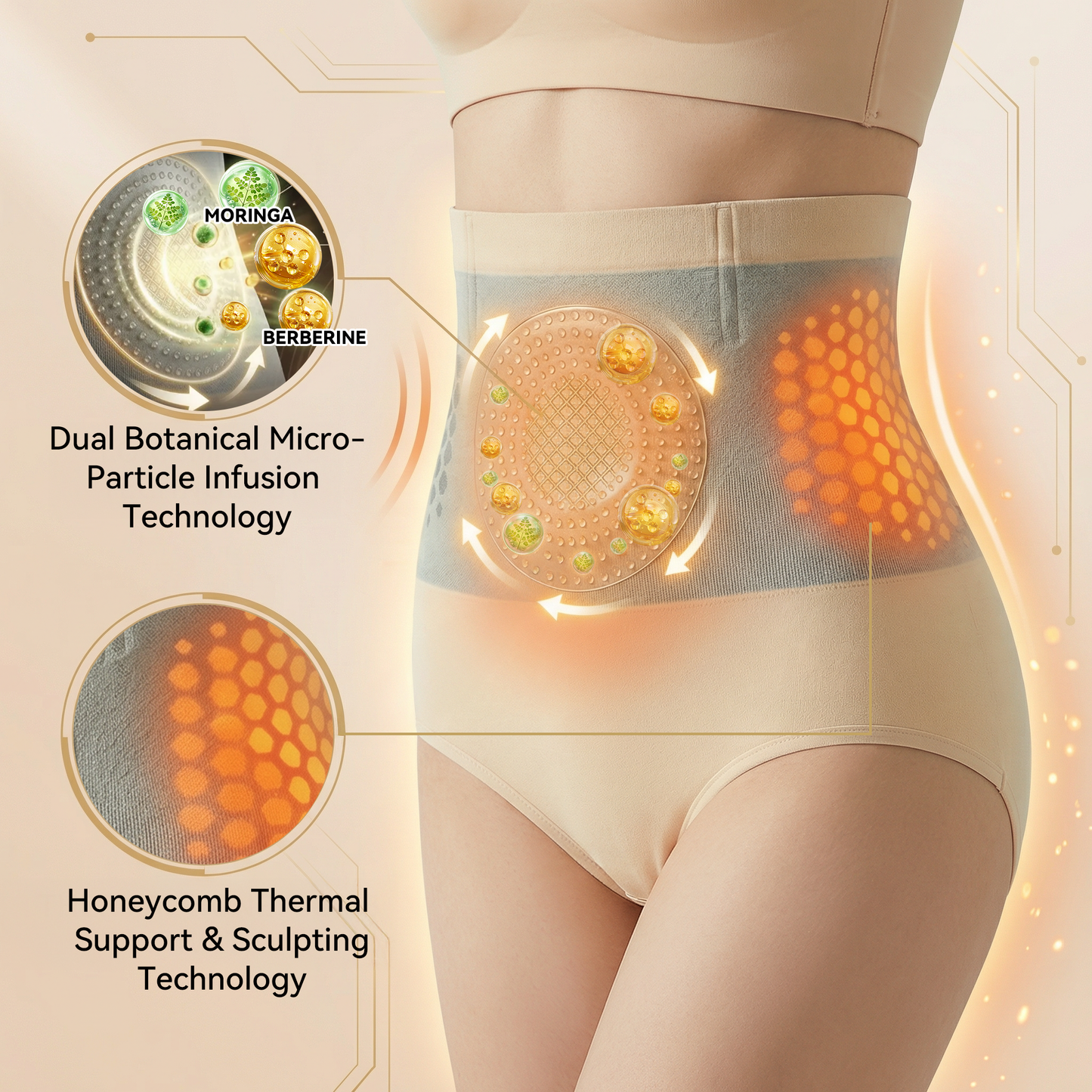 Official Brand Store | PEARLMOON® 2026 Moringa & Berberine 4-in-1 Micro-Particle Sculpting & Fat-Burn Shorts