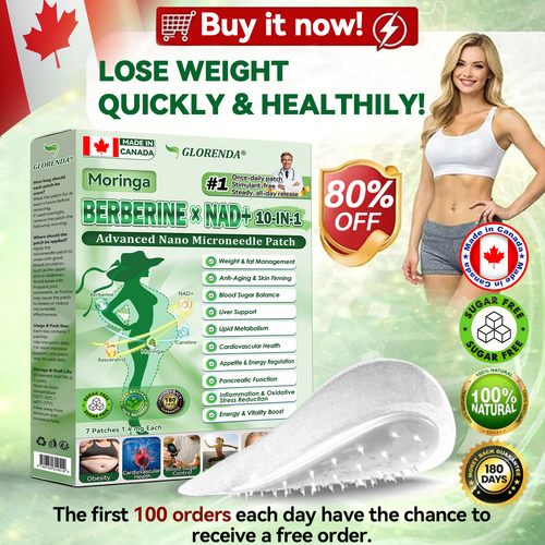 Official Store | GLORENDA® Moringa · Berberine × NAD+ 10-in-1 Advanced Nano Microneedle Patch(Just once a day, visible changes in 7 days)✅ For obesity, loose skin, diabetes, sleep apnea, joint issues, and more.